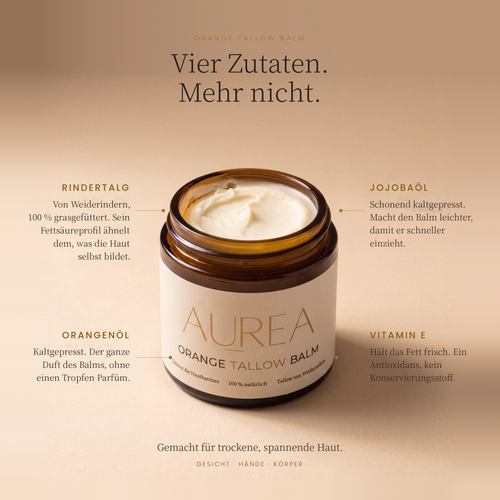 Aurea Duo: Tallow Balm 120 ml + Lip Balm