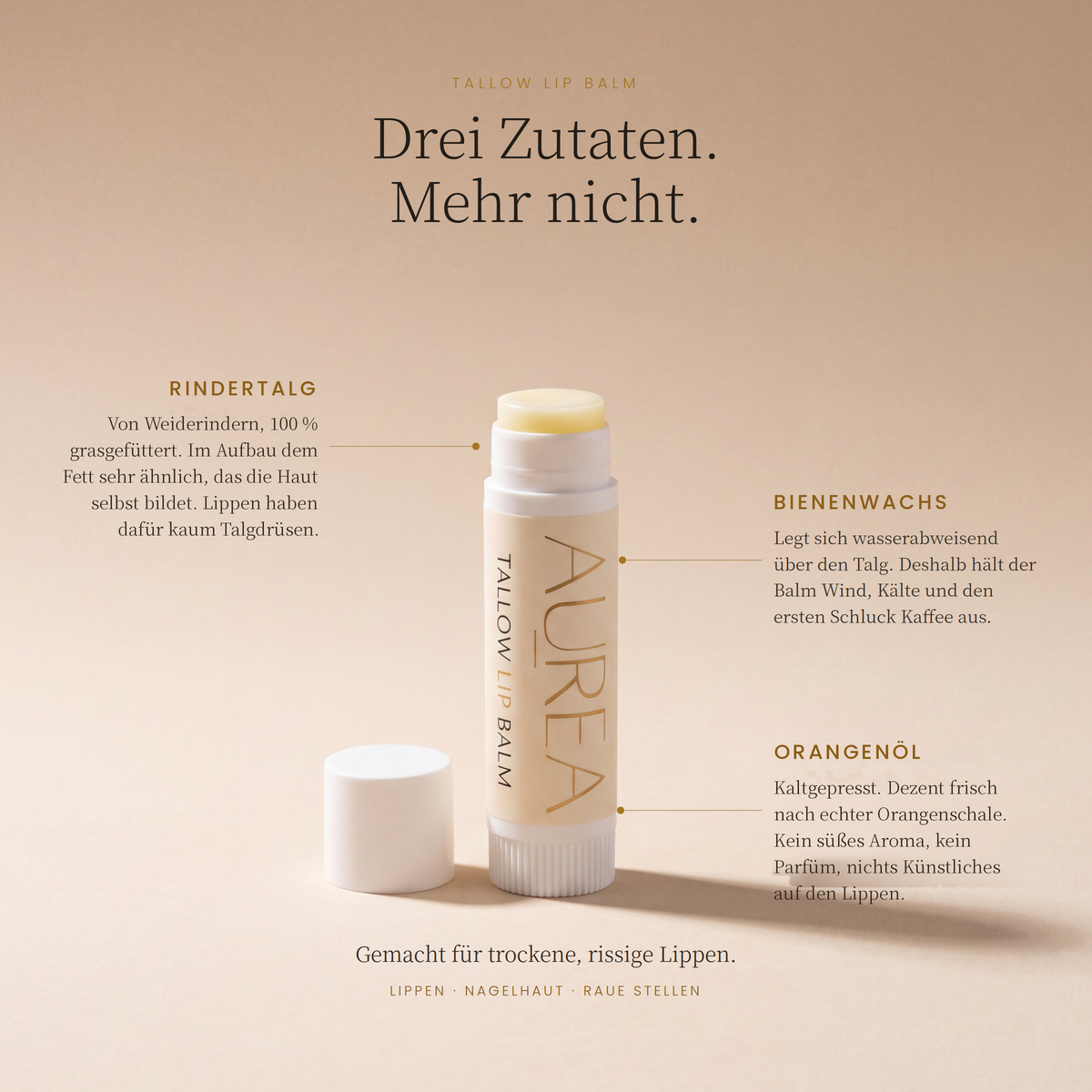 Aurea Duo: Tallow Balm 120 ml + Lip Balm